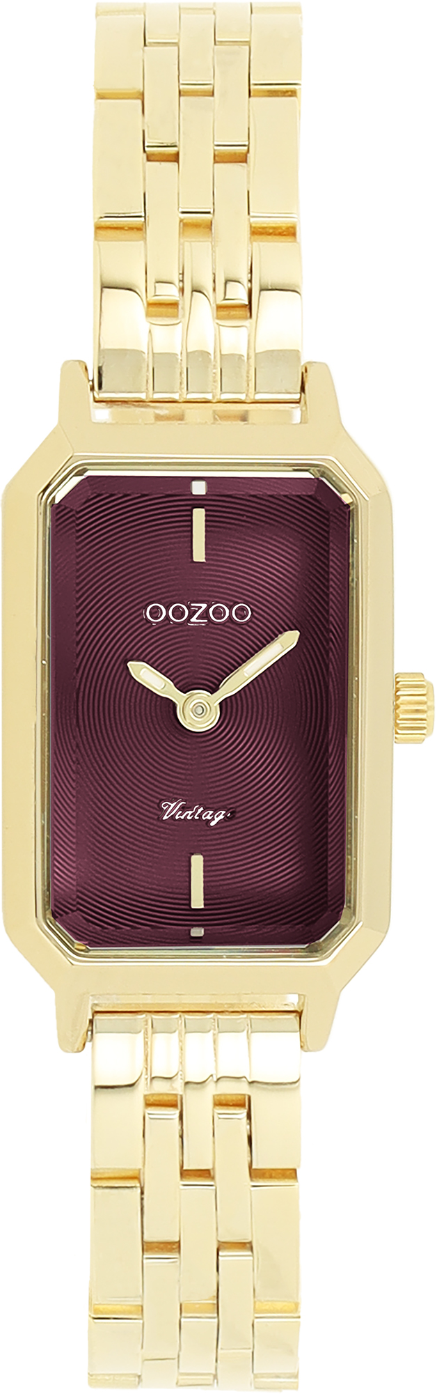 Gold coloured OOZOO watch with stainless steel bracelet - C20459